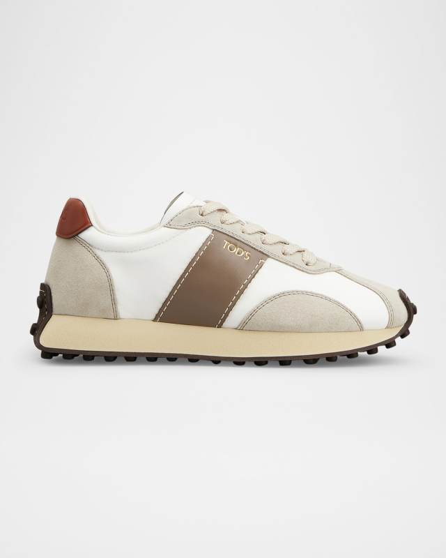 Sportivo Mixed Leather Trainer Sneakers
